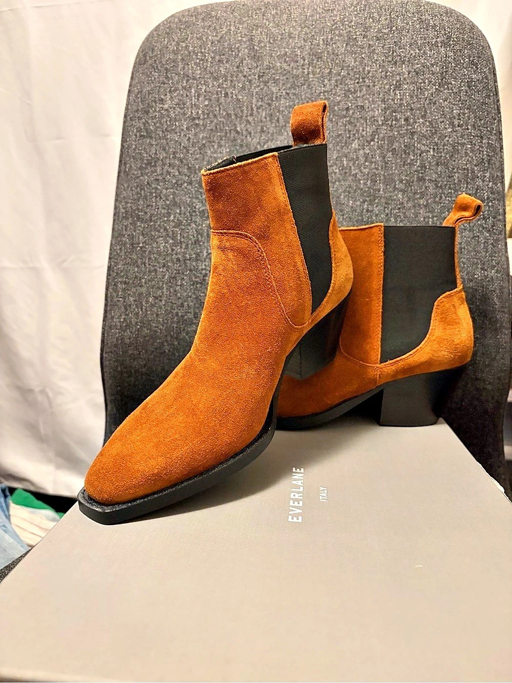 Everlane Italian Suede Ankle Boots